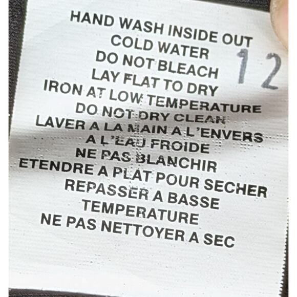 Simpli The Best Black Waterfall Front Stretch Flowy Open Cardigan Size 12 Large - Picture 7 of 9